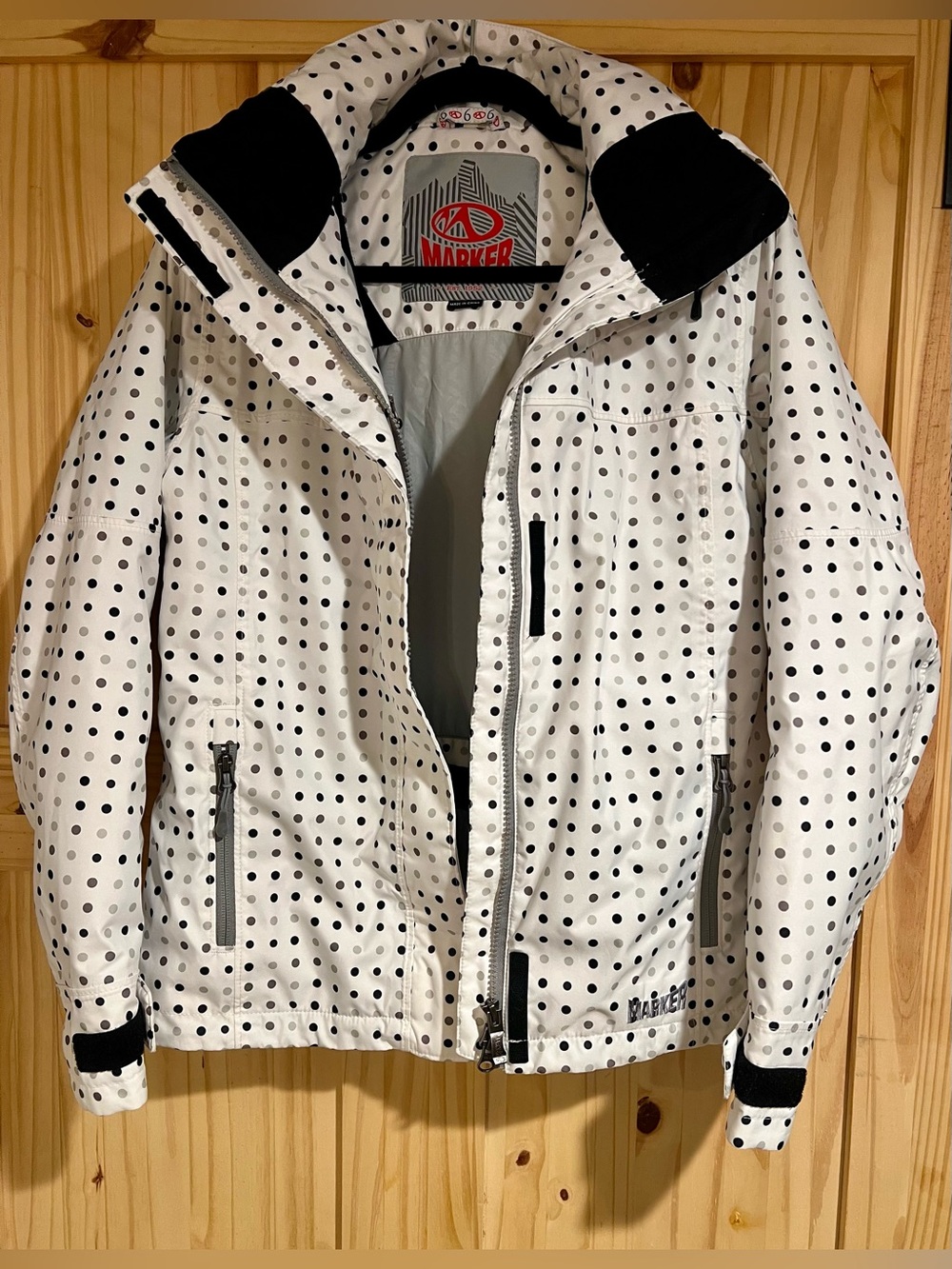 Marker Polka Dot Lined Jacket Ski/Snowboard Jacket Size 6